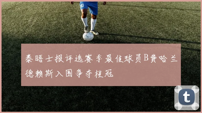 泰晤士报评选赛季最佳球员B费哈兰德赖斯入围争夺桂冠